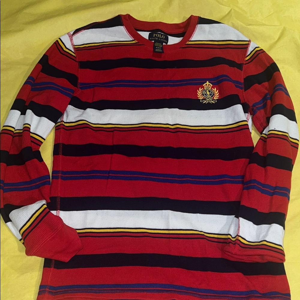 Polo Ralph Lauren Red and Black Striped Shirt